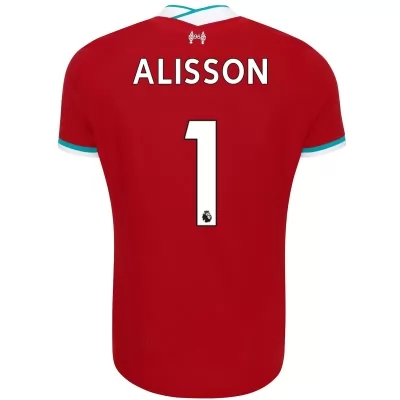 Niño Fútbol Camiseta Alisson #1 1ª Equipación Roja 2020/21 La Camisa Chile