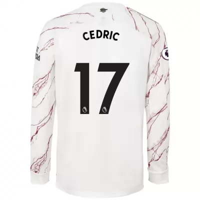 Niño Fútbol Camiseta Cedric Soares #17 2ª Equipación Blanco 2020/21 La Camisa Chile