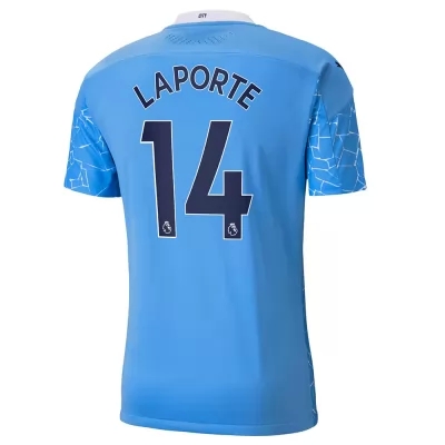 Niño Fútbol Camiseta Aymeric Laporte #14 1ª Equipación Azul 2020/21 La Camisa Chile
