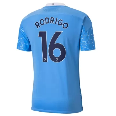 Niño Fútbol Camiseta Rodri #16 1ª Equipación Azul 2020/21 La Camisa Chile