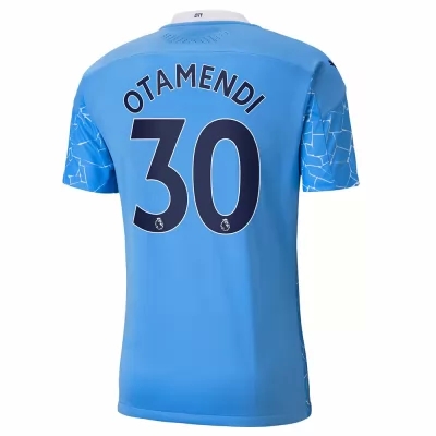Niño Fútbol Camiseta Nicolas Otamendi #30 1ª Equipación Azul 2020/21 La Camisa Chile
