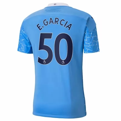 Niño Fútbol Camiseta Eric Garcia #50 1ª Equipación Azul 2020/21 La Camisa Chile