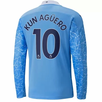 Niño Fútbol Camiseta Sergio Aguero #10 1ª Equipación Azul 2020/21 La Camisa Chile