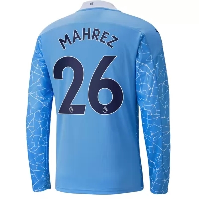 Niño Fútbol Camiseta Riyad Mahrez #26 1ª Equipación Azul 2020/21 La Camisa Chile
