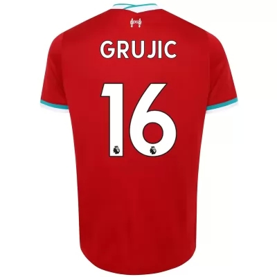 Niño Fútbol Camiseta Marko Grujic #16 1ª Equipación Roja 2020/21 La Camisa Chile