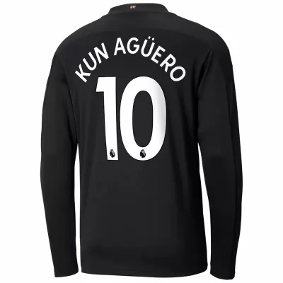 Niño Fútbol Camiseta Sergio Aguero #10 2ª Equipación Negra 2020/21 La Camisa Chile