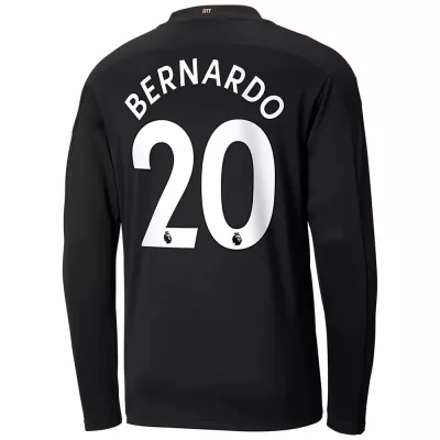 Niño Fútbol Camiseta Bernardo Silva #20 2ª Equipación Negra 2020/21 La Camisa Chile