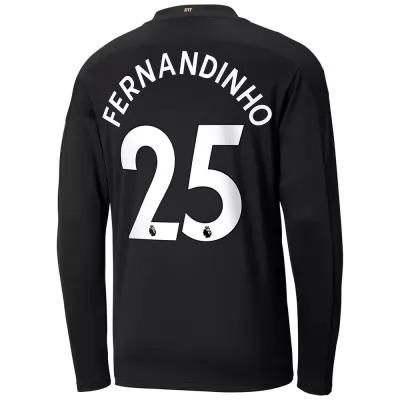 Niño Fútbol Camiseta Fernandinho #25 2ª Equipación Negra 2020/21 La Camisa Chile