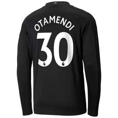 Niño Fútbol Camiseta Nicolas Otamendi #30 2ª Equipación Negra 2020/21 La Camisa Chile