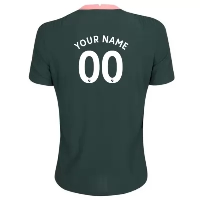 Niño Fútbol Camiseta Tu Nombre #0 2ª Equipación Verde Oscuro 2020/21 La Camisa Chile