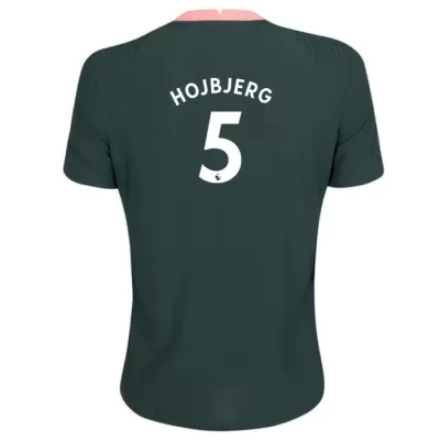 Niño Fútbol Camiseta Pierre-Emile Hojbjerg #5 2ª Equipación Verde Oscuro 2020/21 La Camisa Chile