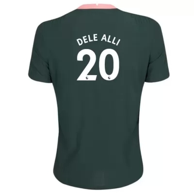 Niño Fútbol Camiseta Dele Alli #20 2ª Equipación Verde Oscuro 2020/21 La Camisa Chile