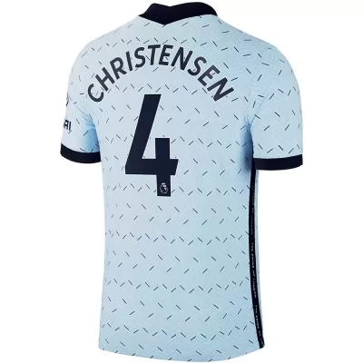 Niño Fútbol Camiseta Andreas Christensen #4 2ª Equipación Azul Claro 2020/21 La Camisa Chile