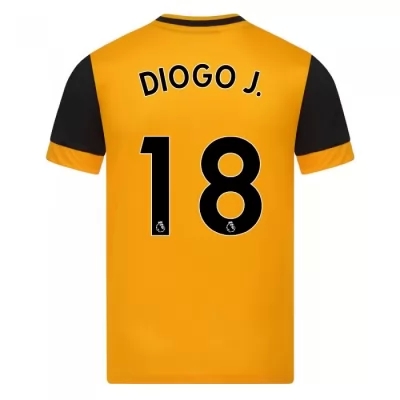 Niño Fútbol Camiseta Diogo Jota #18 1ª Equipación Naranja 2020/21 La Camisa Chile