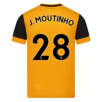 Niño Fútbol Camiseta Joao Moutinho #28 1ª Equipación Naranja 2020/21 La Camisa Chile