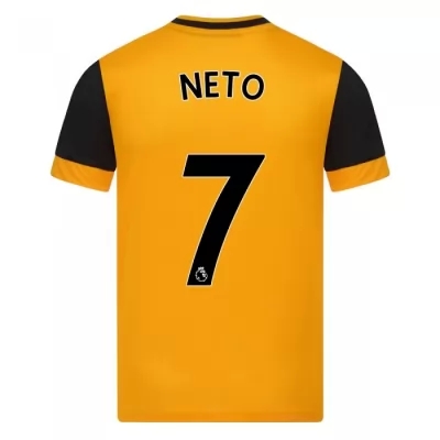Niño Fútbol Camiseta Pedro Neto #7 1ª Equipación Naranja 2020/21 La Camisa Chile