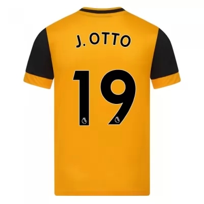 Niño Fútbol Camiseta Jonny Otto #19 1ª Equipación Naranja 2020/21 La Camisa Chile
