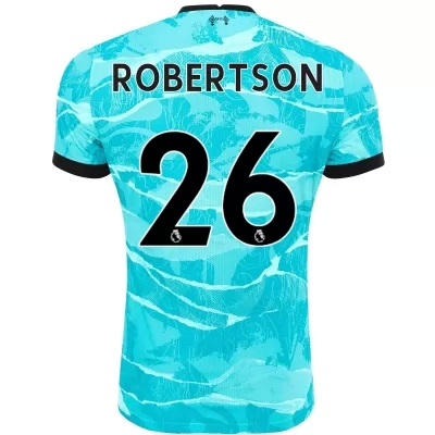 Niño Fútbol Camiseta Andrew Robertson #26 2ª Equipación Azul 2020/21 La Camisa Chile