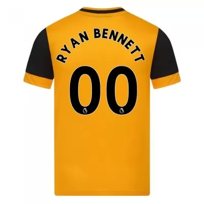 Niño Fútbol Camiseta Ryan Bennett #0 1ª Equipación Naranja 2020/21 La Camisa Chile
