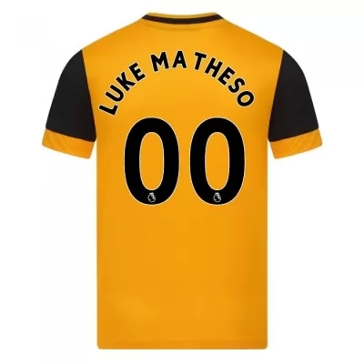 Niño Fútbol Camiseta Luke Matheson #0 1ª Equipación Naranja 2020/21 La Camisa Chile