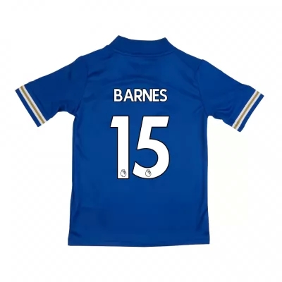 Niño Fútbol Camiseta Harvey Barnes #15 1ª Equipación Azul 2020/21 La Camisa Chile