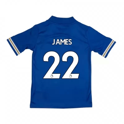 Niño Fútbol Camiseta Matty James #22 1ª Equipación Azul 2020/21 La Camisa Chile