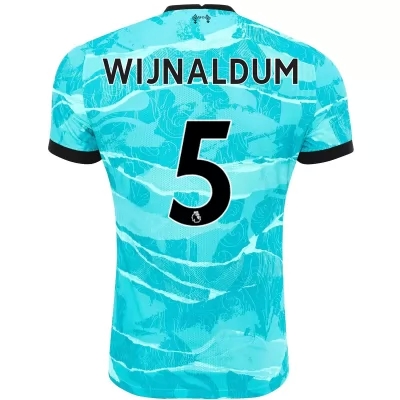 Niño Fútbol Camiseta Georginio Wijnaldum #5 2ª Equipación Azul 2020/21 La Camisa Chile