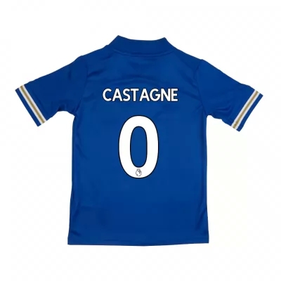 Niño Fútbol Camiseta Timothy Castagne #0 1ª Equipación Azul 2020/21 La Camisa Chile