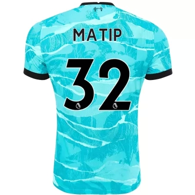 Niño Fútbol Camiseta Joel Matip #32 2ª Equipación Azul 2020/21 La Camisa Chile