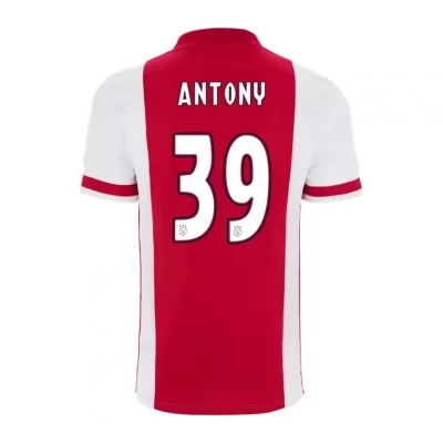 Niño Fútbol Camiseta Antony #39 1ª Equipación Roja 2020/21 La Camisa Chile