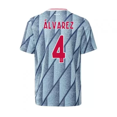 Niño Fútbol Camiseta Edson Alvarez #4 2ª Equipación Azul 2020/21 La Camisa Chile
