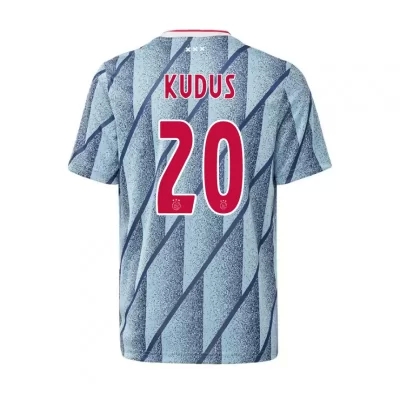 Niño Fútbol Camiseta Mohammed Kudus #20 2ª Equipación Azul 2020/21 La Camisa Chile