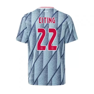 Niño Fútbol Camiseta Carel Eiting #22 2ª Equipación Azul 2020/21 La Camisa Chile