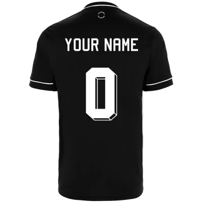 Niño Fútbol Camiseta Tu Nombre #0 2ª Equipación Negra 2020/21 La Camisa Chile