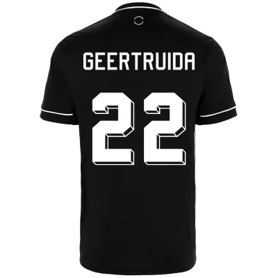 Niño Fútbol Camiseta Lutsharel Geertruida #22 2ª Equipación Negra 2020/21 La Camisa Chile