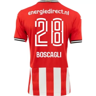 Niño Fútbol Camiseta Olivier Boscagli #28 1ª Equipación Roja 2020/21 La Camisa Chile