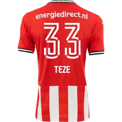 Niño Fútbol Camiseta Jordan Teze #33 1ª Equipación Roja 2020/21 La Camisa Chile