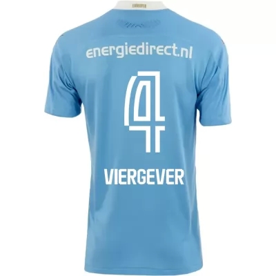 Niño Fútbol Camiseta Nick Viergever #4 2ª Equipación Azul 2020/21 La Camisa Chile