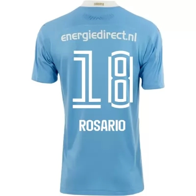 Niño Fútbol Camiseta Pablo Rosario #18 2ª Equipación Azul 2020/21 La Camisa Chile