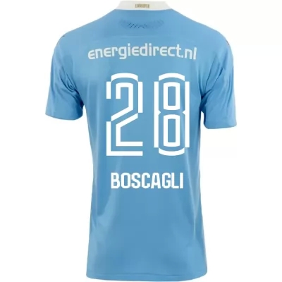 Niño Fútbol Camiseta Olivier Boscagli #28 2ª Equipación Azul 2020/21 La Camisa Chile