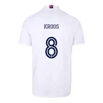 Niño Fútbol Camiseta Toni Kroos #8 1ª Equipación Blanco 2020/21 La Camisa Chile