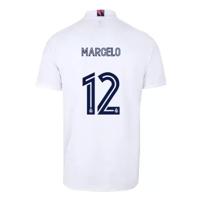 Niño Fútbol Camiseta Marcelo #12 1ª Equipación Blanco 2020/21 La Camisa Chile
