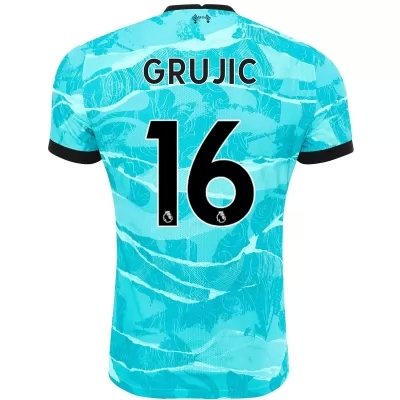 Niño Fútbol Camiseta Marko Grujic #16 2ª Equipación Azul 2020/21 La Camisa Chile