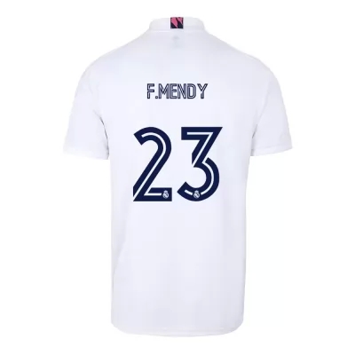 Niño Fútbol Camiseta Ferland Mendy #23 1ª Equipación Blanco 2020/21 La Camisa Chile
