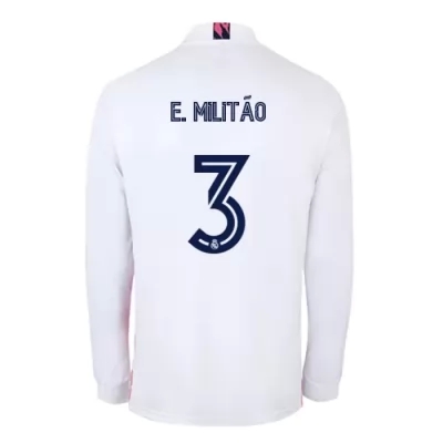 Niño Fútbol Camiseta Eder Militao #3 1ª Equipación Blanco 2020/21 La Camisa Chile
