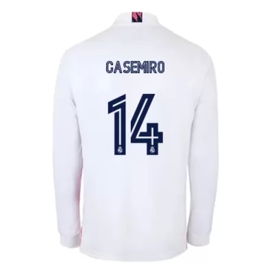 Niño Fútbol Camiseta Casemiro #14 1ª Equipación Blanco 2020/21 La Camisa Chile