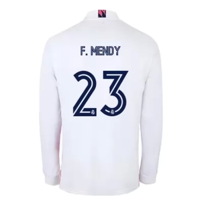 Niño Fútbol Camiseta Ferland Mendy #23 1ª Equipación Blanco 2020/21 La Camisa Chile
