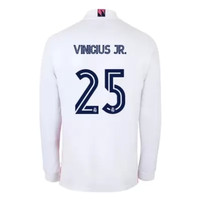Niño Fútbol Camiseta Vinicius Junior #25 1ª Equipación Blanco 2020/21 La Camisa Chile