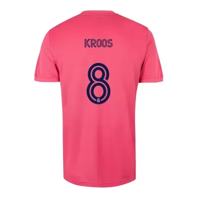 Niño Fútbol Camiseta Toni Kroos #8 2ª Equipación Rosado 2020/21 La Camisa Chile