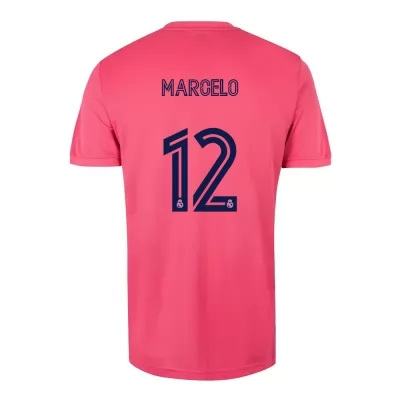 Niño Fútbol Camiseta Marcelo #12 2ª Equipación Rosado 2020/21 La Camisa Chile